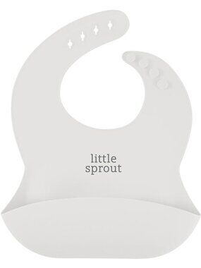 Stephan Baby: Baby Boy/Girl "Little Sprout" Silicone Feeding Bib NEW